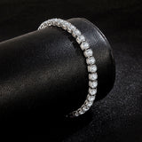Two Rows Of Three Flashing Zircon Bracelet Simple – Jewelry Gift Ideas — 4