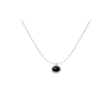 Black Agate Oval Necklace For Women – Jewelry Gift Ideas — 2