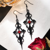 Locked Heart Lava Heart Dark Earrings – Unique Gift Ideas — 10