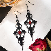 Locked Heart Lava Heart Dark Earrings – Unique Gift Ideas — 10