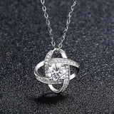 Four Leaf Clover Zircon Necklace Earrings Crystal – Jewelry Gift Ideas — 2