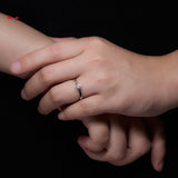 Silver Simple Women's Ring Wedding Moissanite – Gifts for Her — 3