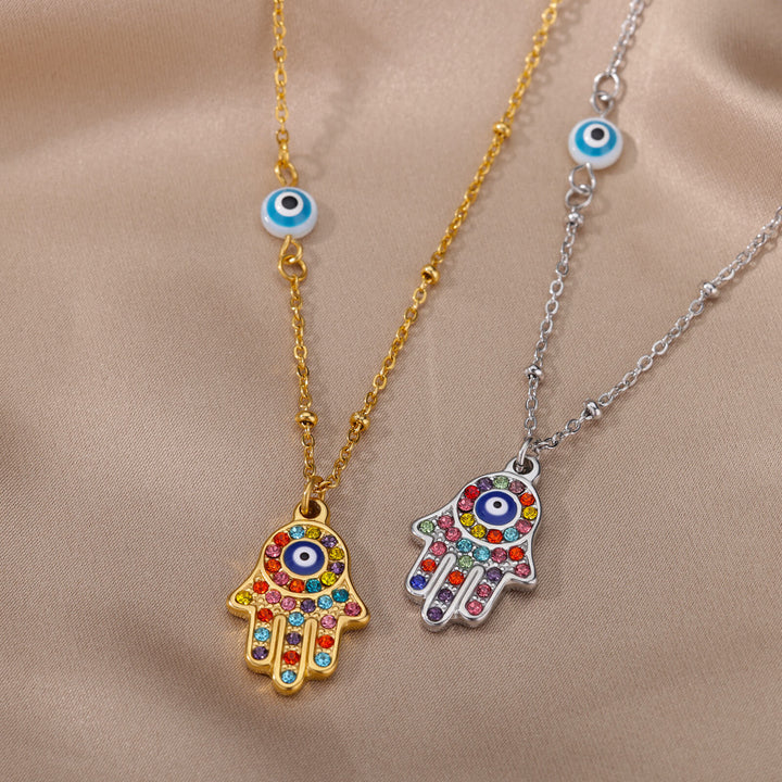 Fashionable Zircon Pendant Fatima Palm – Jewelry Gift Ideas — 1