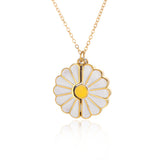 Daisy Stainless Steel Blank Inscription Necklace – Jewelry Gift Ideas — 7