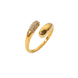 High-grade Micro-set Zircon Geometric Ring – Thoughtful Gifts — 5