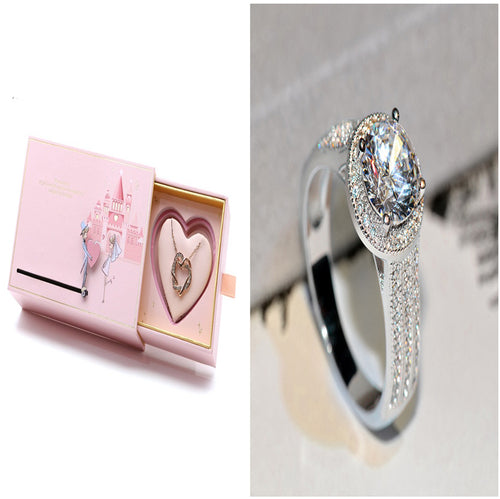Classic Lotus Diamond Ring for Wedding Diamond – Gifts for Couples — 2