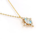 Retro Natural Sky Blue Necklace – Jewelry Gift Ideas — 2