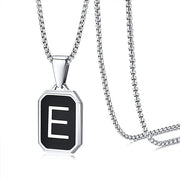 Stainless Steel 26 English Fashion Black Necklace – Jewelry Gift Ideas — 7