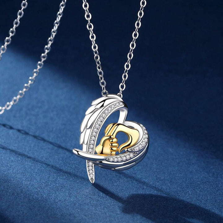 Mother's Day Necklace Holding Little Hands – Jewelry Gift Ideas — 1