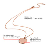 Women's Smooth Round Pendant Necklace – Jewelry Gift Ideas — 4