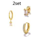 Geometric Square Diamond Colorful Youth Earrings – Practical Gifts — 9