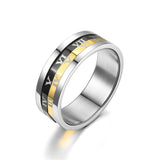 Fashion OL Stainless Steel Roman Numeral Ring – Stylish Gifts — 3
