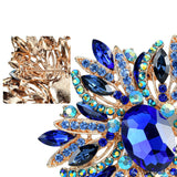 Metallic Pearl Rhinestone Flower Drip Brooch – Jewelry Gift Ideas — 2