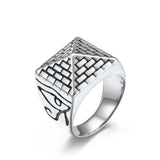 Egyptian Pyramid Eye Of Horus Stainless Steel Ring – Everyday Gifts — 5
