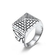 Egyptian Pyramid Eye Of Horus Stainless Steel Ring – Everyday Gifts — 5