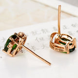 Emerald Treasure Stud Earrings Vintage Green – Gifts for Her — 5