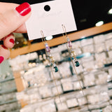 Earring Colored Diamond-encrusted Geometric – Jewelry Gift Ideas — 2