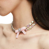 Double Layer Full Diamond Necklace Female – Jewelry Gift Ideas — 4
