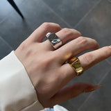 Geometric Irregular Opening Index Finger Ring – Jewelry Gift Ideas — 4