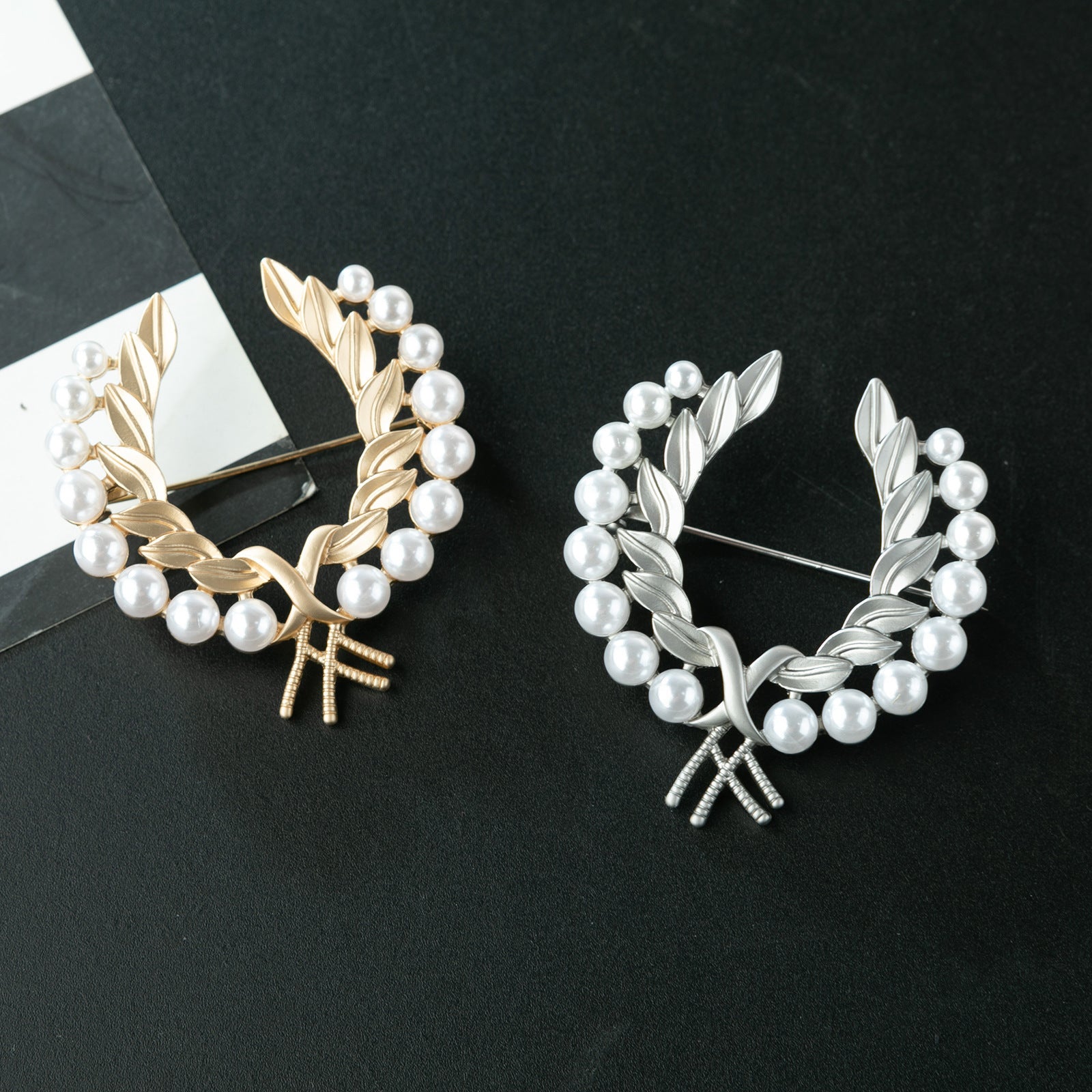 Women's New Party Wheat Ear Pearl Matte Gold – Jewelry Gift Ideas — 1