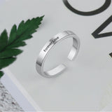 Sterling Silver Fashion Simple Glossy Ring – Stylish Gifts — 6