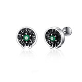 Men's Premium Vintage Sterling Silver Earrings – Gifts for Him — 9