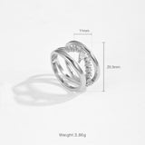 Irregular Design Double-layer Ring – Holiday Gift Ideas — 2