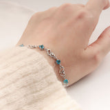 Special Interest Light Luxury Doppel Herz Blue – Jewelry Gift Ideas — 1