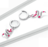 Silver Charm Platinum Plated Exquisite Spirit Snake – Birthday Gifts — 1