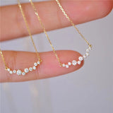 Plated Smile Necklace Female Inlaid Zircon Full – Jewelry Gift Ideas — 2