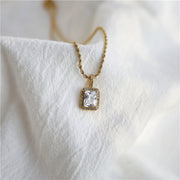 Women's 18K Gold Plated Hip Hop Gemstone Necklace – Jewelry Gift Ideas — 4