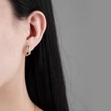 Trendy Women's Simple Geometric Metal Square Earrings – Gifts for Her — 3