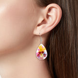 Double Sided Water Drop Dry Flower Earrings – Stylish Gifts — 3