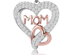 Heart-shaped Diamond Necklace With Color – Jewelry Gift Ideas — 5