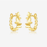 Women's S925 Sterling Silver Butterfly Simple Earrings – Gifts for Her — 5