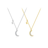 Moon Star Zircon Pendant Necklace – Jewelry Gift Ideas — 4