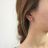 Sterling Silver Simple Piercing Stud Earrings – Meaningful Gifts — 5