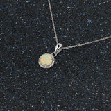 Women's Opal Opal Woven Silver Necklace – Jewelry Gift Ideas — 6