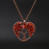Natural Stone Colorful Tree Root Necklace – Jewelry Gift Ideas — 17