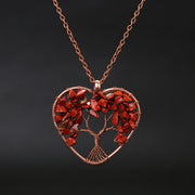Natural Stone Colorful Tree Root Necklace – Jewelry Gift Ideas — 17