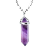 Natural Stone Hexagon Prism Crystal Pendant – Jewelry Gift Ideas — 7