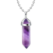 Natural Stone Hexagon Prism Crystal Pendant – Jewelry Gift Ideas — 7