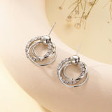 Fashion All-match Diamond Circle Ear Studs – Stylish Gifts — 2