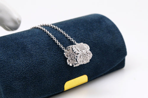 925 Silver Honeycomb Floor Pendant – Jewelry Gift Ideas — 2