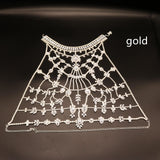 Fashion Luxury Rhinestone Flower Chest Chain – Stylish Gifts — 2