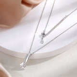 Bow Sterling Silver Necklace Simple Style – Jewelry Gift Ideas — 5