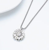 Creative Openable Sunflower Pendant Necklace – Jewelry Gift Ideas — 3