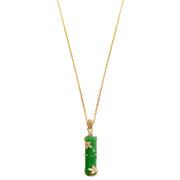 Fashion Jade Inlaid Bamboo Knot Necklace – Jewelry Gift Ideas — 3