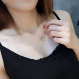 Women's Smooth Round Pendant Necklace – Jewelry Gift Ideas — 3
