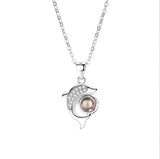 Love Memory Necklace Female Dolphin Projection – Jewelry Gift Ideas — 4